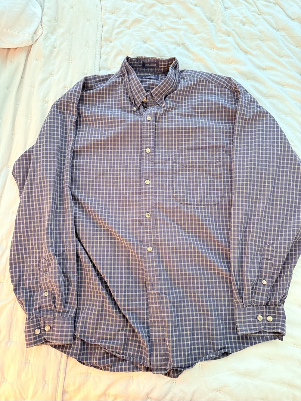 Vanheusen Blue Plaid Button-Down Shirt - Men